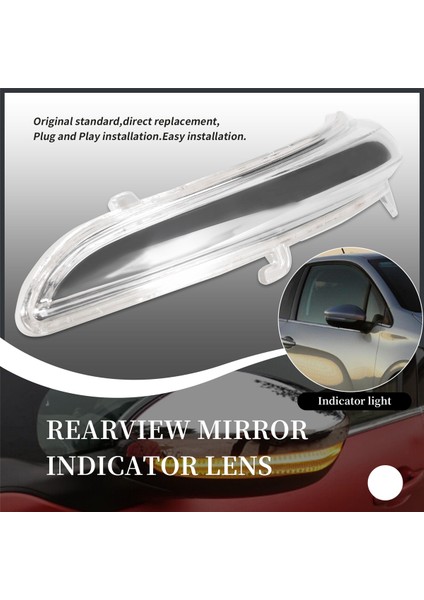 Peugeot 208 2008 2012-2017 1607512580 Için Araba Kapı Kanadı Dikiz Ayna Dönüş Sinyali Göstergesi Işık Lens Kapağı (Yurt Dışından) fırsatları