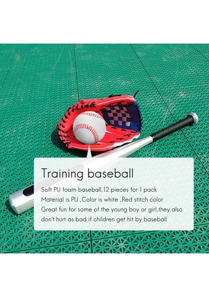 12 Paket Beyzbol Köpük Softbol 9 Inç Yetişkin Gençlik Eğitimi Spor Vuruş Topu Oyun Pitching Yakalama Eğitimi (Yurt Dışından) fiyatları