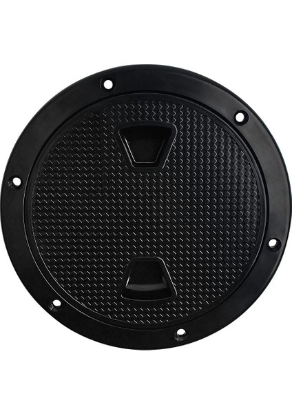 Dairesel Kaymaz Muayene Kapağı-Tekne Kapağı Güverte Plakası Rv Deniz Teknesi Kayıklar Için Çıkarılabilir Kapaklı-4 Inç Siyah (Yurt Dışından)