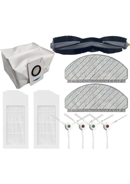 2set Ecovacs Deebot T10/T10 Plus Robot Elektrikli Süpürge Ana Yan Fırça Toz Torbası Hepa Filtre Mop Kumaş Yedek Parçalar (Yurt Dışından) indirimleri