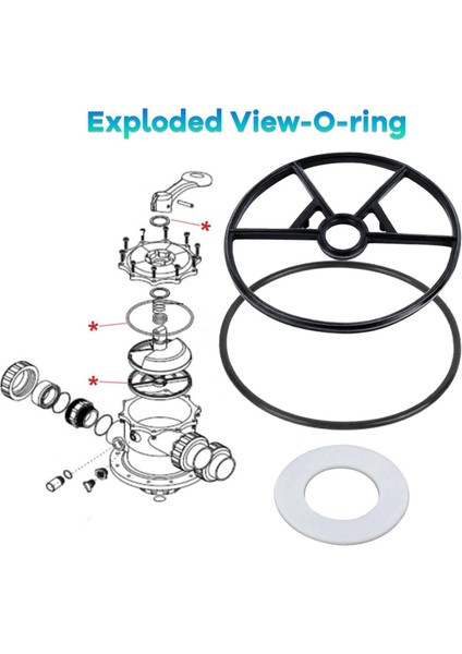 Örümcek Conta Takımı Havuz Kum Filtresi Vana Conta Conta Parçaları Hayward SP0714T Vari-Flo Xl Vana ve SPX0714CA Için (Yurt Dışından) fiyatları