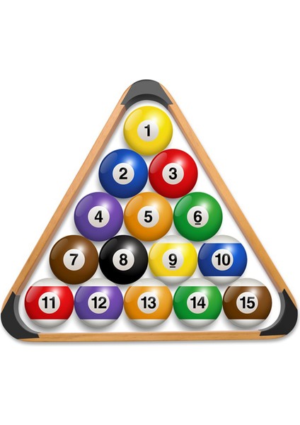Ahşap Bilardo Topu Rafı Katı Üçgen Raf Havuz Topu Rafları Üçgen Bilardo Topu Rafları Bilardo Üçgen Rafı (Yurt Dışından)
