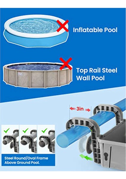 2 Takım Havuz Kenarı Depolama Sepeti, Yer Üstü Havuz Depolama Sepeti, Havuz Bardak Tutuculu, Yer Üstü Havuzlar Için (Yurt Dışından) modelleri
