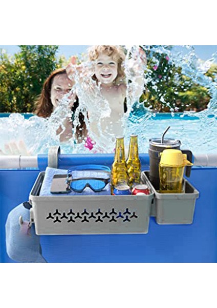 2 Takım Havuz Kenarı Depolama Sepeti, Yer Üstü Havuz Depolama Sepeti, Havuz Bardak Tutuculu, Yer Üstü Havuzlar Için (Yurt Dışından) fırsatları