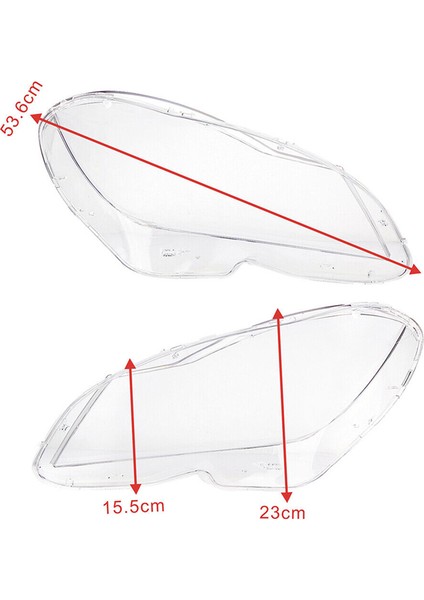 Sol Araba Far Lens Kapağı Kafa Işık Lambası Gölge Kabuk Lens Lens Abajur Mercedes Benz W204 C-Cals 2011-2013 (Yurt Dışından) modelleri