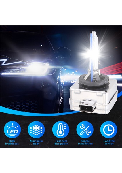 2pcs D1C D1S D1R 8000K Buz Mavisi Hid Xenon Araba Far 35W Yüksek Düşük Işın Ampulleri -Bmw -Audi Için (Yurt Dışından) indirimleri