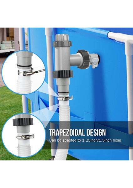 Yüzme Havuzu Hortumları Adaptörü Tip A/b Konnektörü 1.25 Inç ve 1.5 Inç Hortumlar Için Intex Filtre Pompası, Tuzlu Su Sistemleri (Yurt Dışından) fırsatları