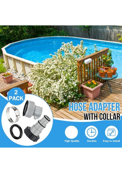 Yüzme Havuzu Hortumları Adaptörü Tip A/b Konnektörü 1.25 Inç ve 1.5 Inç Hortumlar Için Intex Filtre Pompası, Tuzlu Su Sistemleri (Yurt Dışından) indirimleri