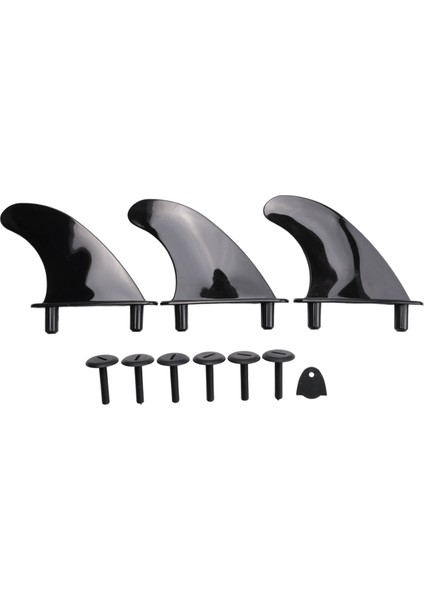 3 Adet Yumuşak Üst Sörf Tahtası Yüzgeçleri Setleri Softboard Kürek Kurulu Sörf Tahtaları Aksesuarları (Yurt Dışından)