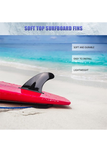 3 Adet Yumuşak Üst Sörf Tahtası Yüzgeçleri Setleri Softboard Kürek Kurulu Sörf Tahtaları Aksesuarları (Yurt Dışından) indirimleri