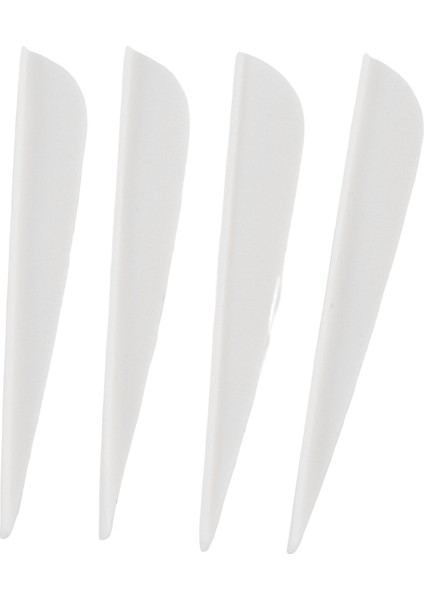 Arrows Vanes Dıy Okçuluk Okları Için 4 Inç Plastik Tüy Fletching 50 Paket (Beyaz) (Yurt Dışından)