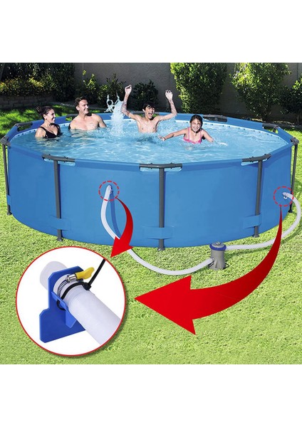 2 Adet Havuz Hortum Tutucular Paslanmaz Çelik Kelepçeler Kablo Bağları, Yer Üstü Havuz Aksesuarları Borular Için Sarkma Önleme (Yurt Dışından) fırsatları