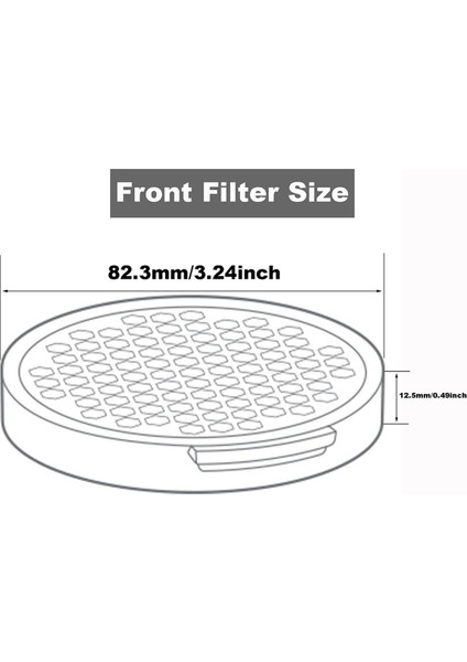 2x Yedek Parçalar Roborock H6 Robot Vakum Süpürge Aksesuarları Için Uyumlu Hepa Filtresi Vakum Filtresi (Yurt Dışından) modelleri