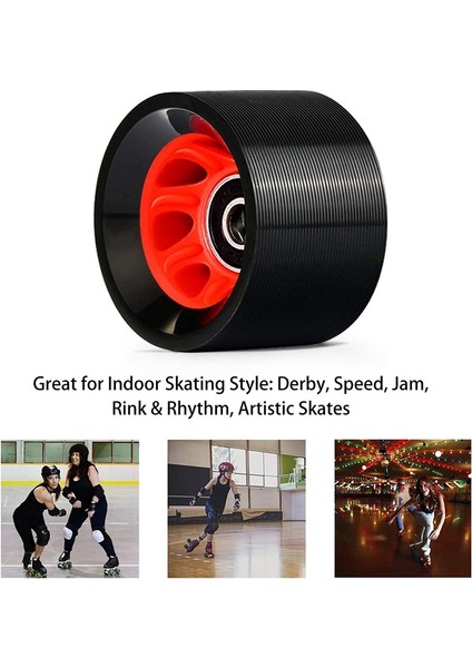 8pack 95A 58MMX39MM, Kapalı Dörtlü Paten Tekerlekleri, Pu Aşınmaya Dayanıklı Tekerlekler Çift Sıralı Paten Aksesuarları (Yurt Dışından) fırsatları