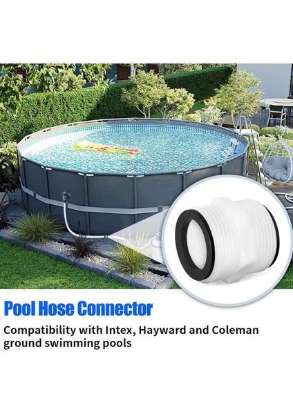 1,5 Inç Ila 1,5 Inç Havuz Hortumu Konnektörü - Yer Üstü Yüzme Havuzu Hortumu ve Filtre Pompaları Için Havuz Hortumu Adaptörü (Yurt Dışından) indirimleri