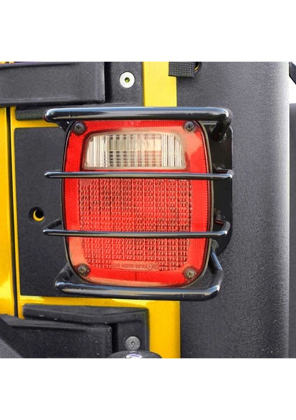 Araba Dış Aksesuarlar Kuyruk Işık Koruyucu Kuyruk Işık Kapağı Jeep Wrangler Tj Yj 1997-2006 (Yurt Dışından) modelleri