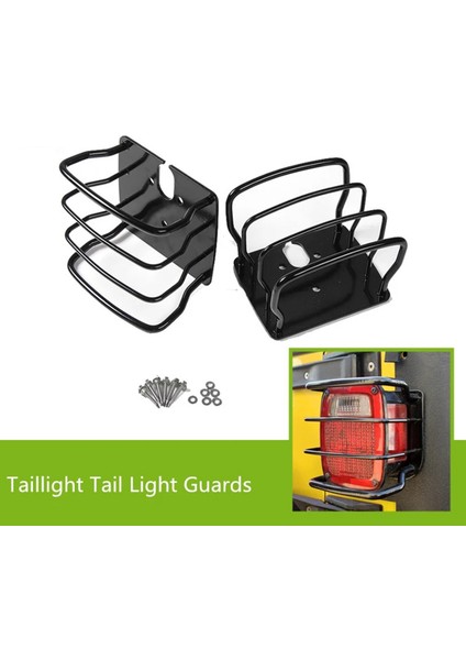 Araba Dış Aksesuarlar Kuyruk Işık Koruyucu Kuyruk Işık Kapağı Jeep Wrangler Tj Yj 1997-2006 (Yurt Dışından) fırsatları