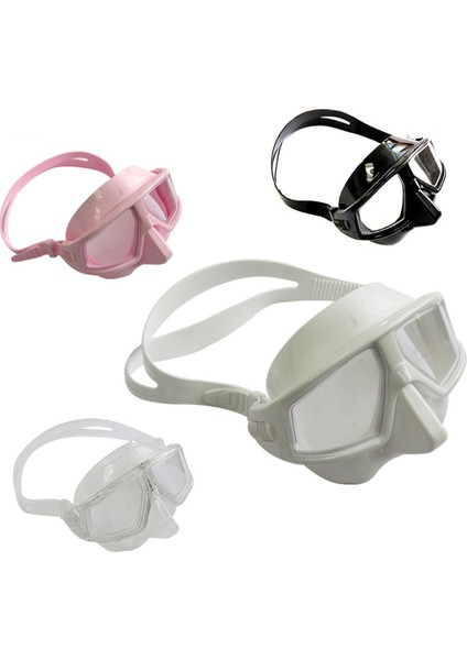 Profesyonel Ayarlanabilir Serbest Dalış Gözlüğü Buğu Önleyici Su Geçirmez Şnorkelli Dalış Maskesi Gözlük Gözlük, Pembe (Yurt Dışından) fiyatları