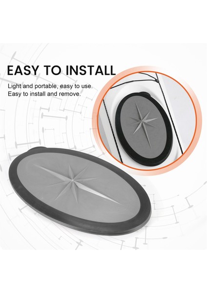 Kayak Ambar Kapağı Kayak Kürek Teknesi Güverte Plakası Kayak Tekne Güverte Ambar Kapağı Su Geçirmez Kayak Tekne Aksesuarları, Gri (Yurt Dışından) fırsatları