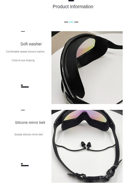 Yüzme Gözlüğü Buğu Önleyici Uv Korumalı Sızıntı Yok Geniş Görüşlü Havuz Gözlüğü Yetişkin Erkekler Kadınlar Genç 15 Yaş Üstü Gençler Için Beyaz (Yurt Dışından) fırsatları