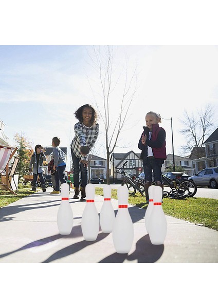 Çocuklar ve Yetişkinler Için 1 Set Bowling Seti Aile Çocuklar ve Yetişkinler Için 10 Lobutlu 2 Top Arka Bahçe Kukaları (Yurt Dışından) modelleri