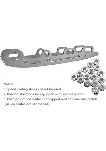Buz Pateni Bıçak Paslanmaz Çelik Inline Artistik Patinaj Bıçak Dişi ile Yetişkin Çocuk Için Paten Ayakkabı 289MM (Yurt Dışından) fırsatları