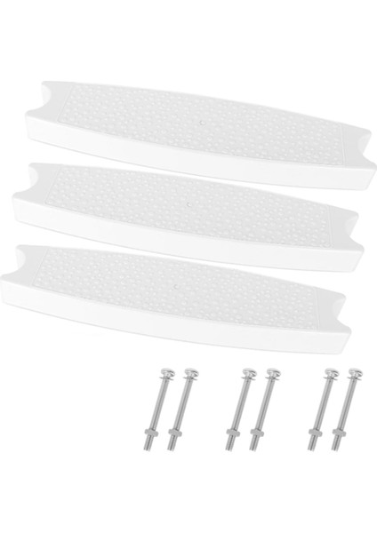 3 Adet Evrensel Yüzme Havuzu Merdiven Basamakları, Yüzme Havuzu Yedek Merdiven Basamakları, Paslanmaz Çelik Cıvatalarla (Yurt Dışından)