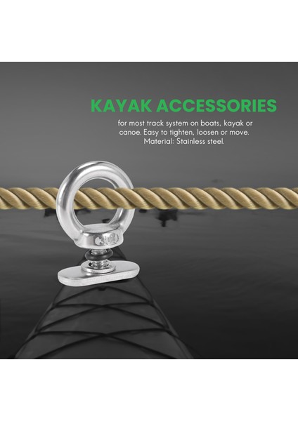 4 Paket Paslanmaz Çelik Kayık Parça Montaj Kravat Aşağı Kuşgözü Ray Aksesuarı Kayık Kano Tekne Için (Yurt Dışından) fiyatları