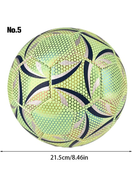 Açık Hava Parıltılı Yansıtıcı Futbol Futbol Topu Resmi No.5 Top Pu Maç Eğitim Futbol Futbol Topu Yetişkinler Için (Yurt Dışından) fiyatları