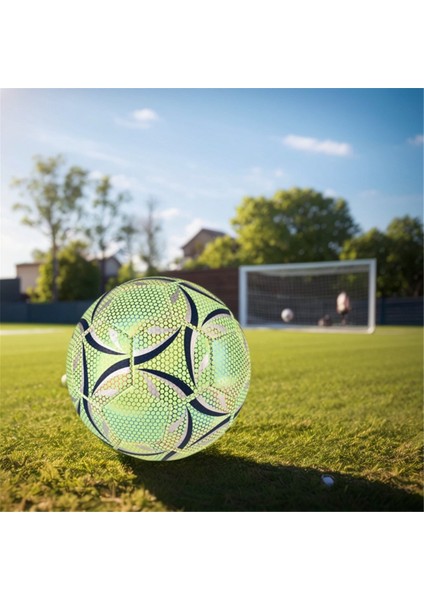 Açık Hava Parıltılı Yansıtıcı Futbol Futbol Topu Resmi No.5 Top Pu Maç Eğitim Futbol Futbol Topu Yetişkinler Için (Yurt Dışından) modelleri