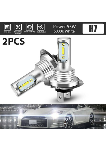 4x H7 LED Far 6000K Süper Beyaz 110W 8000LM Far Kiti Sisli Ampuller Kiti Yüksek Düşük Işın (Yurt Dışından) fiyatları