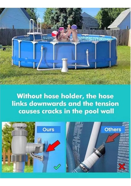 Havuz Hortumu Adaptörü Iki-Bir Arada Piston Vanası, Piston Vanası ve Boru Braketi Yüzme Havuzu Aksesuarları (Yurt Dışından) modelleri