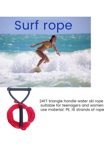 Su Kayağı Halatı Wake Surf Halatı Ağır Hizmet Tipi Çok Amaçlı Wakeboard Çekme Halatı Kneeboard Için (Yurt Dışından) fırsatları