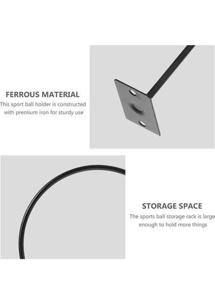 10 Paket Duvar Topu Standı Topu Ekran Standı Spor Topu Standı Mağaza Vitrin (Yurt Dışından) indirimleri