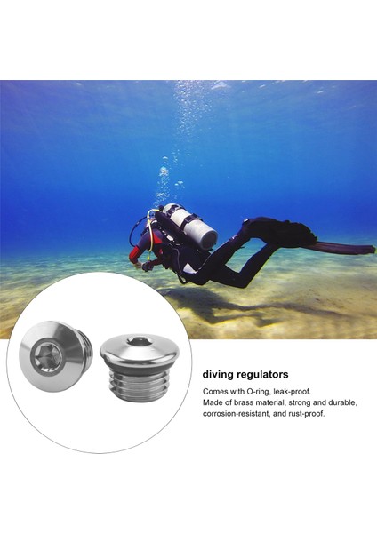 Birinci Aşama 7/16 Inç Tüplü Dalış Regülatörü Yüksek Basınç Portu Fişi ve 3/8 Inç Alçak Basınç Portu Fişi (Yurt Dışından) modelleri