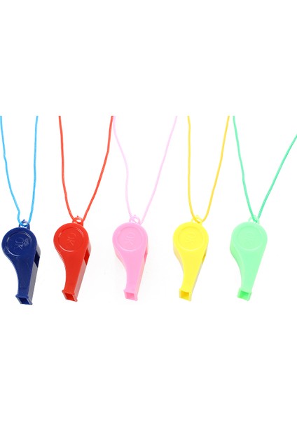 5 Adet Spor Hakem Plastik Çeşitli Renk Düdüğü ve Ipi (Yurt Dışından) modelleri