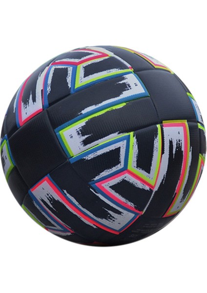 Futbol Topu Boyut 5 Siyah Pu Kaymaz Çim Futbol Yetişkin Iç Mekan Dış Mekan Aşınmaya Dayanıklı Pu Futbol Topu (Yurt Dışından)