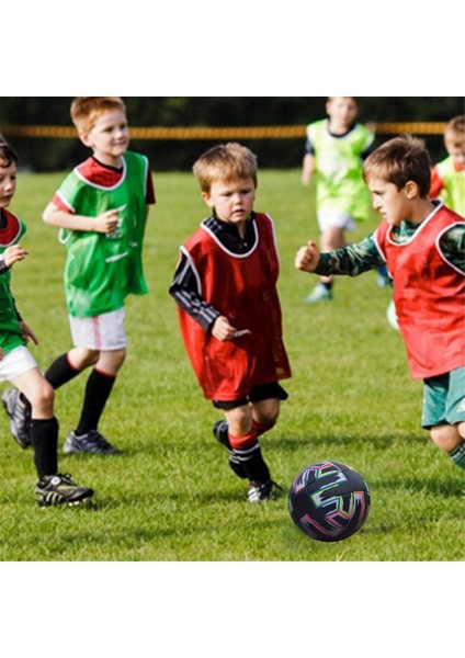 Futbol Topu Boyut 5 Siyah Pu Kaymaz Çim Futbol Yetişkin Iç Mekan Dış Mekan Aşınmaya Dayanıklı Pu Futbol Topu (Yurt Dışından) fiyatları