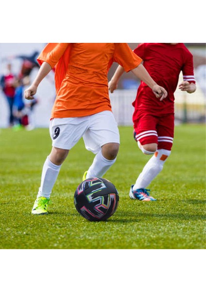 Futbol Topu Boyut 5 Siyah Pu Kaymaz Çim Futbol Yetişkin Iç Mekan Dış Mekan Aşınmaya Dayanıklı Pu Futbol Topu (Yurt Dışından) indirimleri