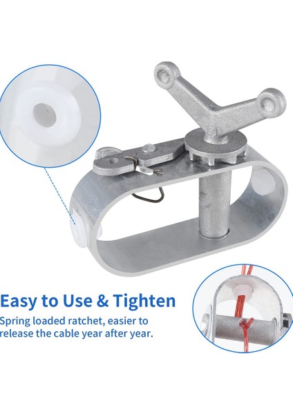 30M Yüzme Havuzu Örtüsü Kablo ve Vinç Kiti, Havuz Örtüsü Kablosu ve Yüzme Havuzu Örtüleri Için Cırcır, 30M (Yurt Dışından) modelleri