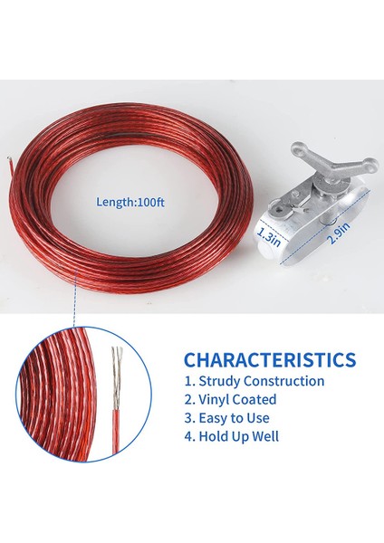 30M Yüzme Havuzu Örtüsü Kablo ve Vinç Kiti, Havuz Örtüsü Kablosu ve Yüzme Havuzu Örtüleri Için Cırcır, 30M (Yurt Dışından) indirimleri