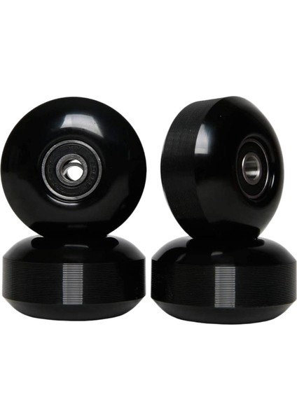 Rulmanlı Kaykay Tekerlekleri 52X30MM Sokak Pu Tekerlekler Kaykay Parçaları Cruiser Longboard Tekerlekler (4'lü Set) Siyah (Yurt Dışından)