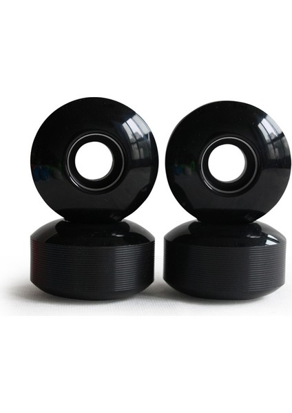 Rulmanlı Kaykay Tekerlekleri 52X30MM Sokak Pu Tekerlekler Kaykay Parçaları Cruiser Longboard Tekerlekler (4'lü Set) Siyah (Yurt Dışından) modelleri