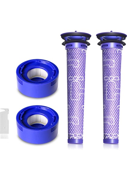 Vakum Filtre Değiştirme Kiti Dyson V7 Için, V8 2 Post Filtre ve 2 Ön Filtre-Bölüm 965661-01 ve 967478-01&#39;IN Yerini Alıyor (Yurt Dışından)