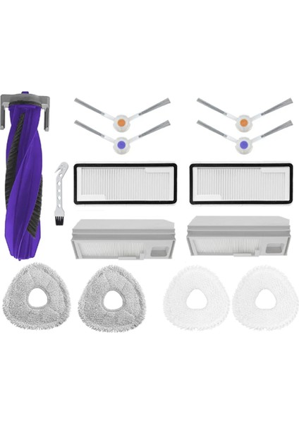 Narwal Freo x Ultra /j4 /j4 Lite Robot Vakum Ana Yan Fırça Pas Pas Paspası Torbası Filtresi Entegre Için Yedek Aksesuarlar (Yurt Dışından)