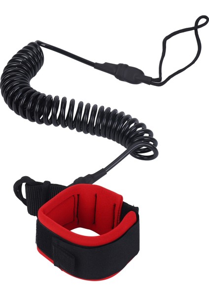 10.6ft Ayak Bileği Tasma Sörf Sarmal Ayakta Kullanılan Kürek Kurulu Siyah Tpu Kürek Kurulu Ayak Bacak Halat Sörf Tahtası Sal Çekiş Halatı (Yurt Dışından)