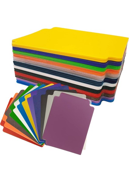 Ticaret Kartı Ayırıcıları, 60 Adet Çok Renkli Kart Sayfası Ayırıcıları, Buzlu Kart Ayırıcı Ayırıcı Kartlar, Ofis Oyunları Kartı Için (Yurt Dışından) indirimleri