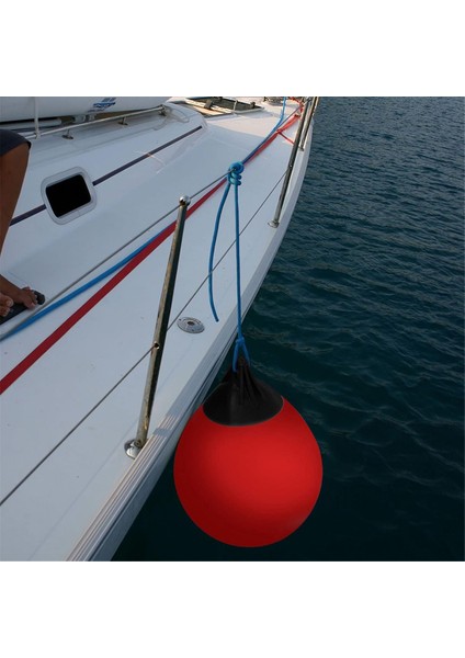 Ağır Hizmet Tipi Pvc Tekne Çamurlukları Top Yuvarlak Çapa Şamandırası Iskele Tampon Topu Şişirilebilir Koruma Deniz Bağlama Şamandırası Kırmızı (Yurt Dışından) indirimleri