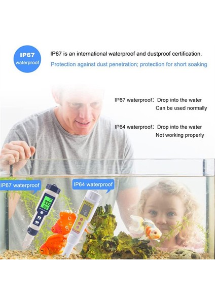 Havuz Tuzu Test Cihazı, Dijital Tuzluluk Ölçer, Tuzlu Su Için Yüksek Doğruluk 5'i 1 Arada Tuzluluk Test Cihazı, IP67 Su Geçirmez Test Kiti (Yurt Dışından) fırsatları