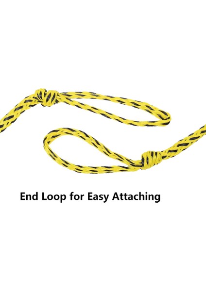 60FT Tekne Çekme Halatları Ağır Hizmet Su Kayağı Halatı Çekilebilir Tüpler Için 1-3 Kişi, Kneeboard Için Çekme Halatı (Yurt Dışından) modelleri